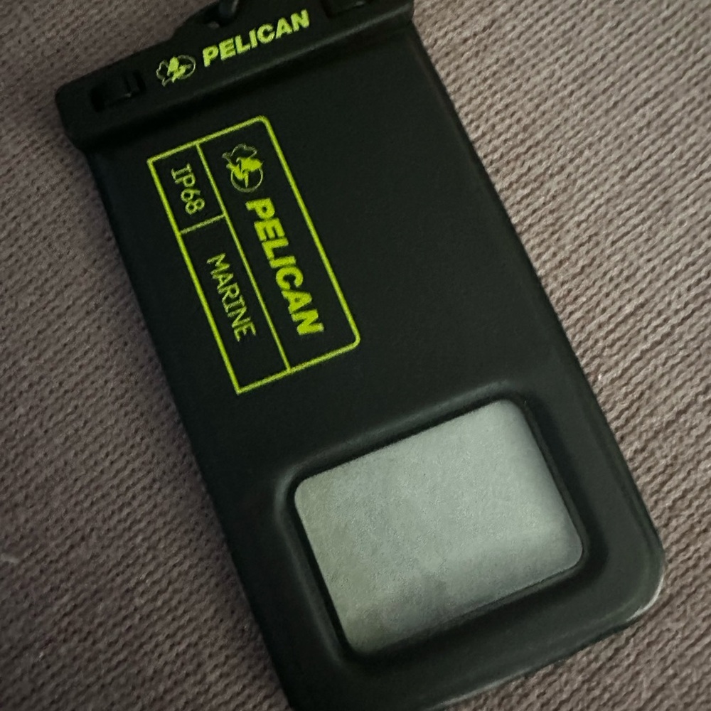 Pelican Waterproof Phone Case with Yellow Strap